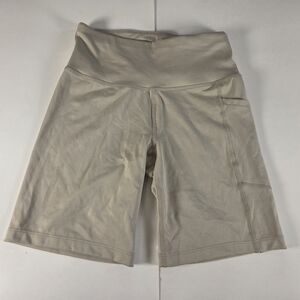 Women's Tan High-Waisted Shorts